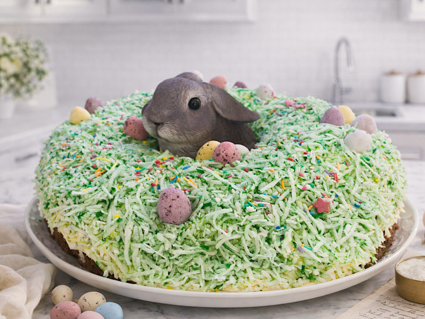 Easter bunny carrot cake