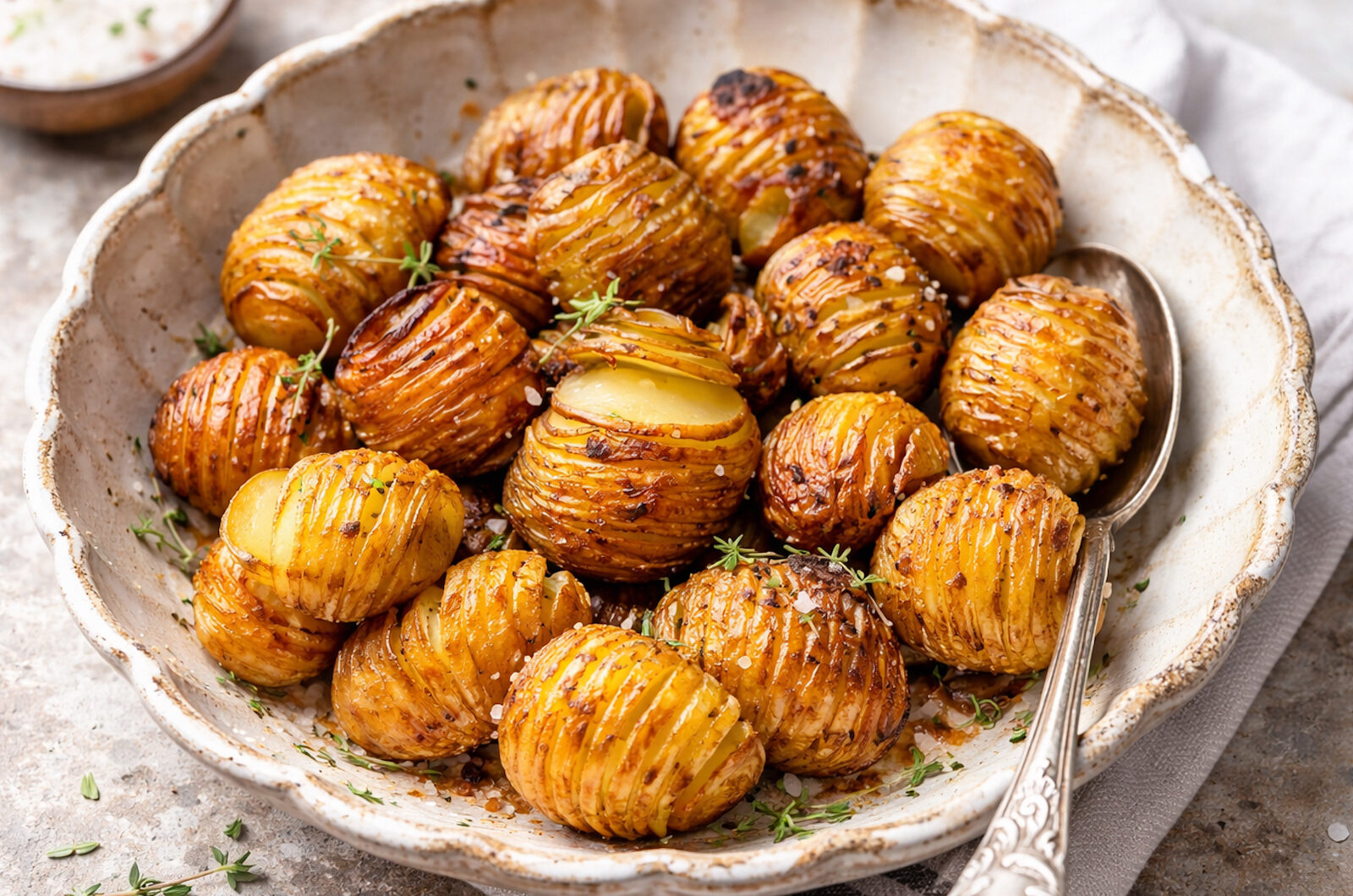 Crispy Golden Hasselback Potatoes