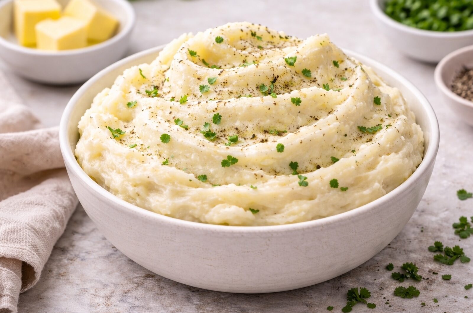 Oh So Creamy & Easy Mashed Potatoes
