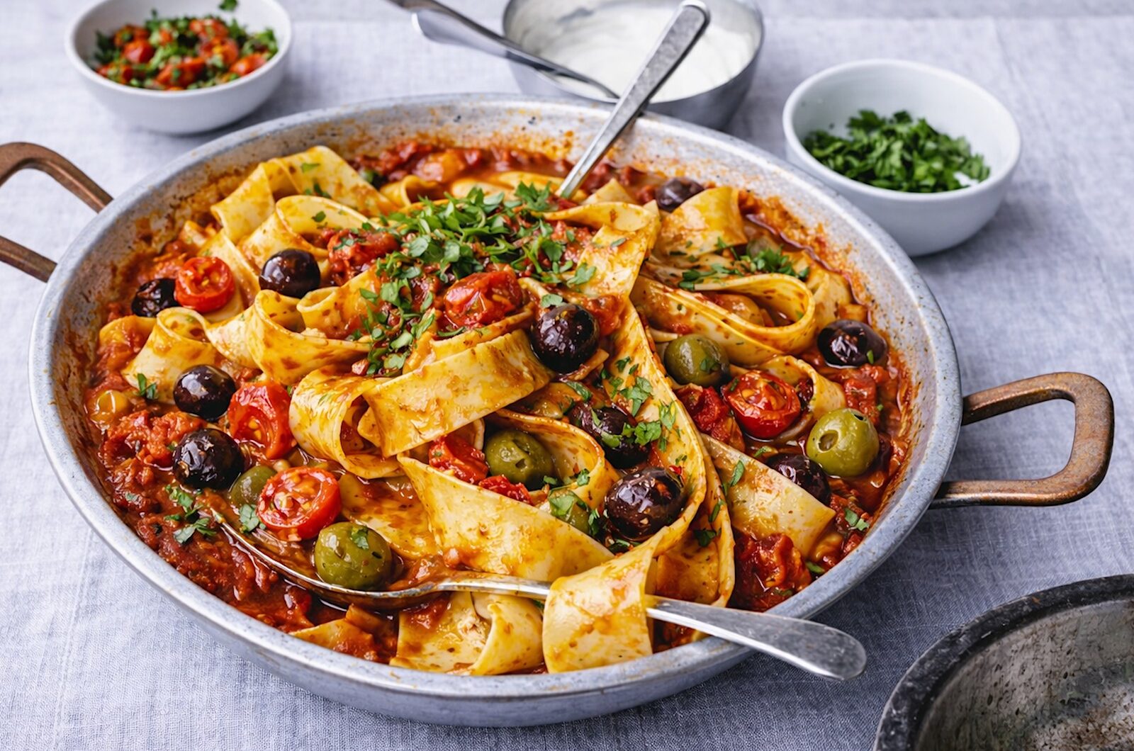 Tomato & Olive Pappardelle