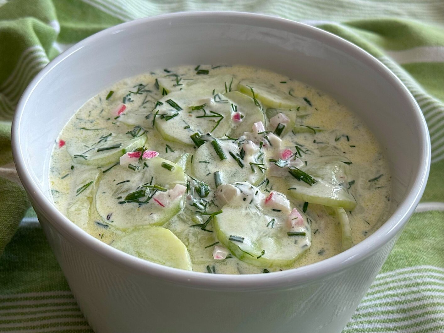 German cucumber salad