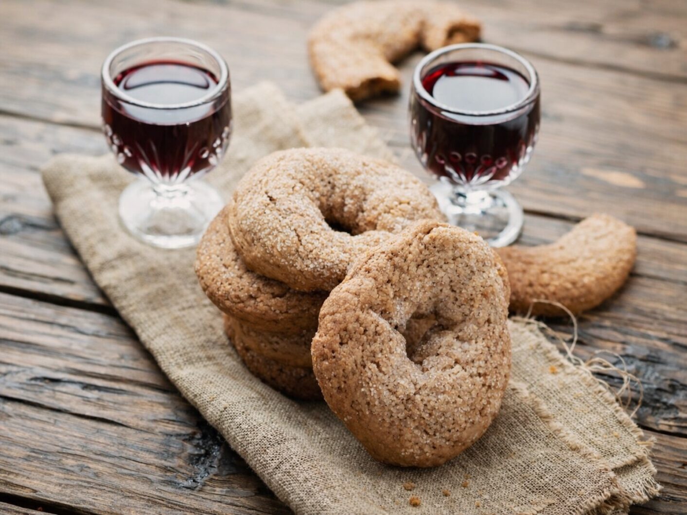 Italian Red Wine Cookies (Ciambelline al Vino)